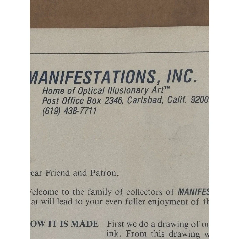Vintage Marilyn Ward Manifestations Foil Art Framed Harlequin Girl With Rose - Picture 8 of 14